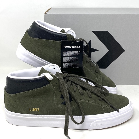 Converse Shoes - Converse Louie Lopez Pro Shoes Women's Size Suede Khaki Mid Top Casual 171981C